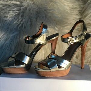 Coach Gold heel Sandal